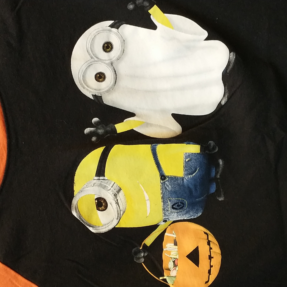 Minion Halloween Baseball Tee - S - Picture 2 of 4